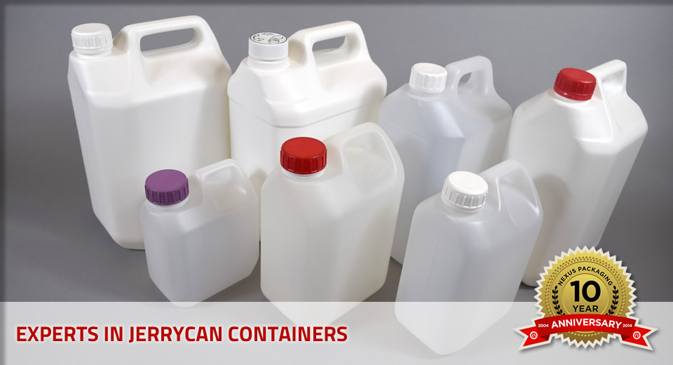 Jerrycans from Nexus Packaging