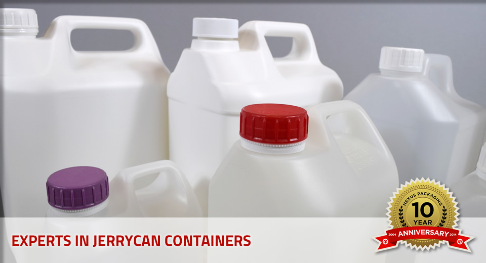Jerrycans from Nexus Packaging