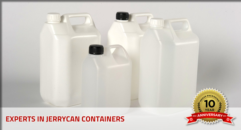 Jerrycans from Nexus Packaging