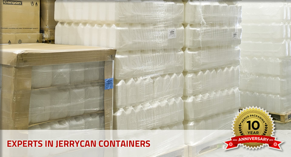 Jerrycans from Nexus Packaging